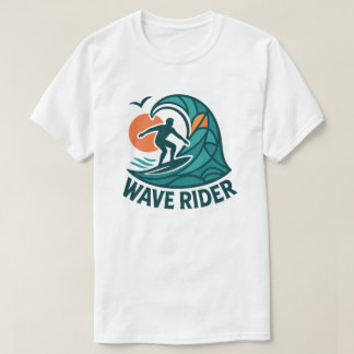 T-shirt Surfer Wave Rider - Ocean Sunset
