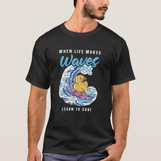 T-shirt Surfer  Waves Surfboard Surfrider Surfing Sloth (Devant)