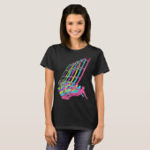 T-shirt Surfer Windsurfing 80s Colors 1980s (Devant entier)