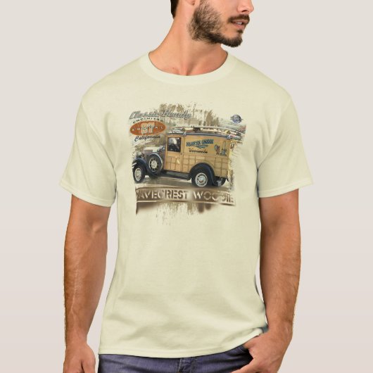 T-SHIRT SURFER WOODIE (Devant)