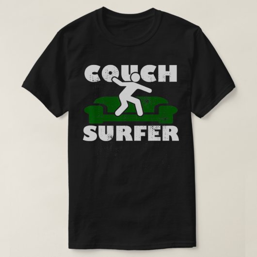 T-shirt Surfeur de canapé (Design devant)