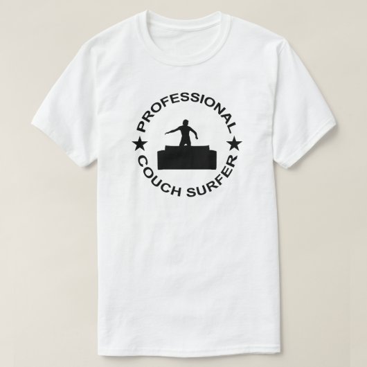 T-shirt Surfeur de canapé professionnel (Design devant)