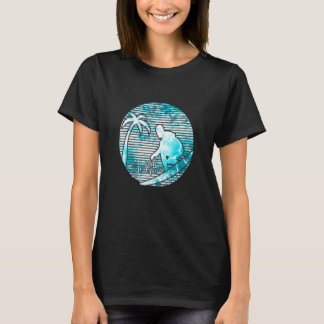 T-shirt Surfeur Rétro Soleil Vintage Surf Planche de Surf