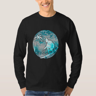 T-shirt Surfeur Rétro Soleil Vintage Surf Planche de Surf