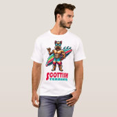 T-shirt Surfeur Terrier Écossais (Devant entier)