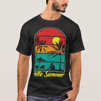 T-shirt Surfeur Vintage Surf Rétro Plage Vacances d'Été