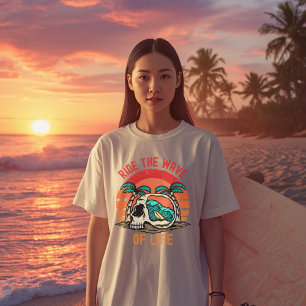 T-shirt Surfez sur la vague de la vie Mer de motivation