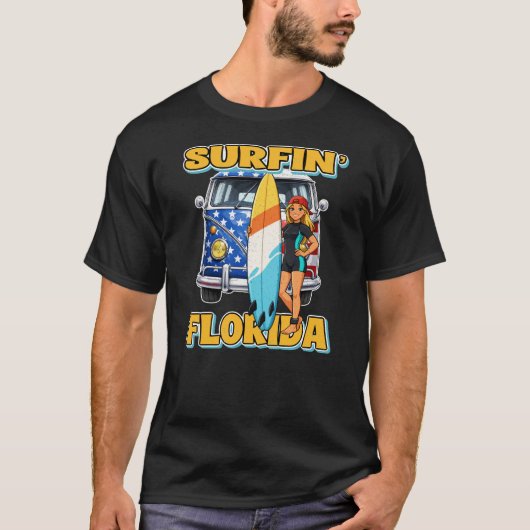 T-shirt Surfin' FLORIDE (Devant)