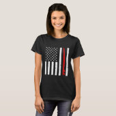 T-shirt Surfing American Flag Surfboard (Devant entier)