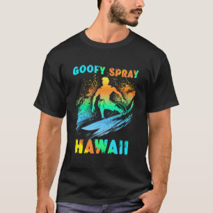 T-shirt Surfing Californie Drôle Pied Goofy Graphique Surf