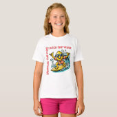 T-shirt Surfing Lemon Wave Adventure Amusement (Devant entier)
