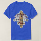 T-shirt Surfing Surfboard Distressed Longboard Hawaii Kai  (Design devant)