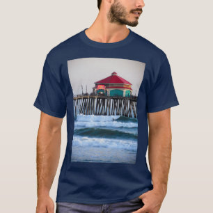 T-shirt Surfing the Huntington Beach Pier