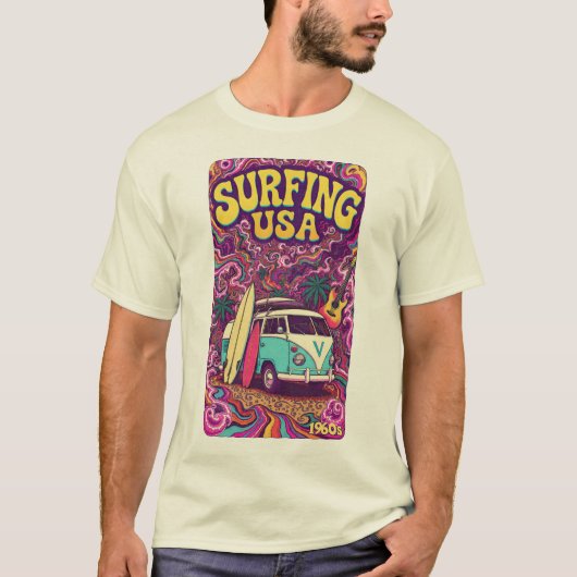 T-Shirt Surfing USA (Devant)