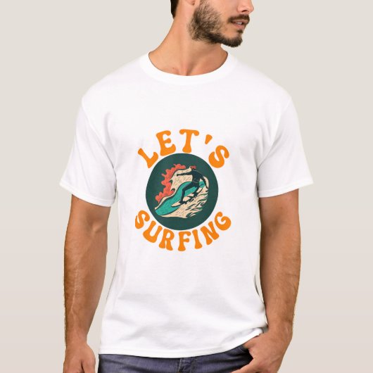 T-shirt Surfons, mec (Devant)
