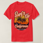 T-shirt Surfs up aventure illimitée californie (Design devant)