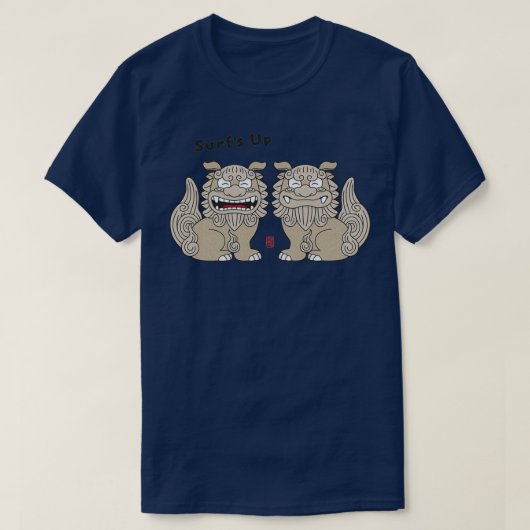 T-shirt Surfs Up Shisa (Design devant)