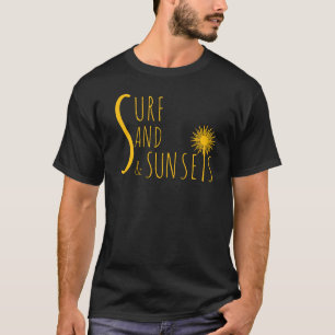 T-shirt Surfsable Couchers de soleil Vibes de plag