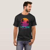 T-shirt Surfside California Retro 80s (Devant entier)