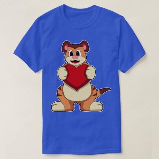 T-shirt Suricate avec cœur 2 (Design devant)