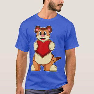 T-shirt Suricate avec cœur 2