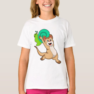 T-shirt Suricate avec Escargot.PNG