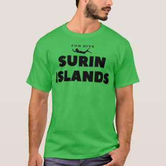 T-shirt Surin îles amusant plongée à 1