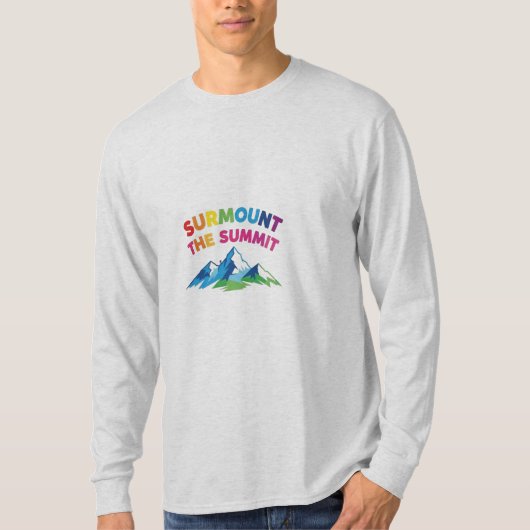 T-shirt Surmonter le sommet" (Devant)