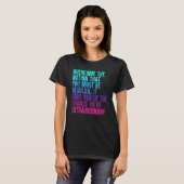 T-shirt Surmontez La Notion Que Vous Devez Être Régulier (Devant entier)