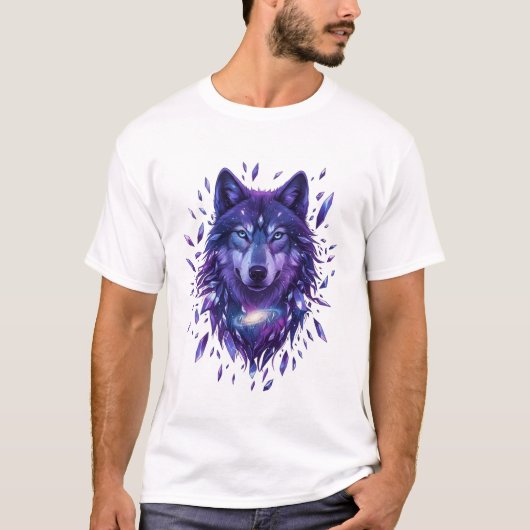 T-shirt Surreal Fox Design | Artistic Fantasy (Devant)