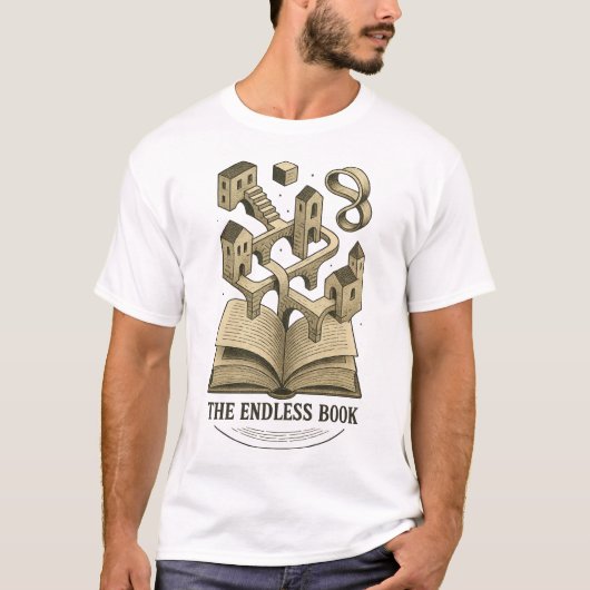 T-shirt Surreal Literary Art, Infinite Imagination  (Devant)