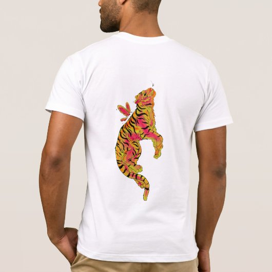 T-shirt Surreal Neon Tiger (Dos)