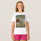 T-shirt Surreal two horses painting. (Devant entier)