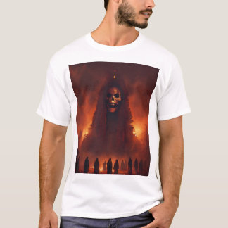 T-shirt surréaliste en métal mort
