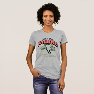 T-shirt Surrealiste "Falling Down" Gris Châtaigne