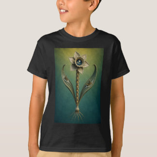 T-Shirt Surrealiste Fleur de Narcisse au Clair de