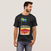 T-shirt Surstromming, nourriture suédoise, Suède, poisson  (Devant entier)