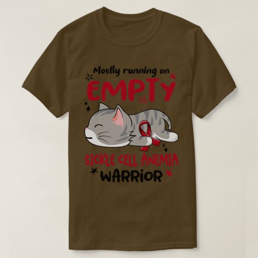 T-shirt Surtout courir sur un guerrier de l'anémie de fauc (Design devant)