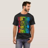 T-shirt Survécu À L'Année Scolaire 2020 2021 Pour Laquelle (Devant entier)