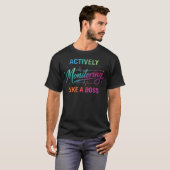 T-shirt Surveillance active comme un patron drôle de monit (Devant entier)