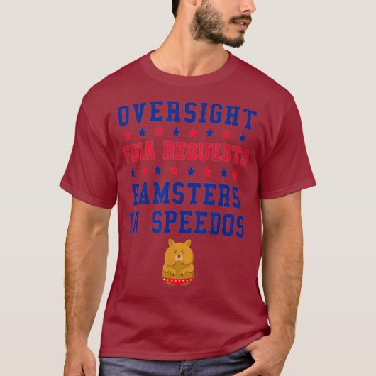T-shirt Surveillance FOIA Demande Des Hamsters Dans Speedo (Devant)
