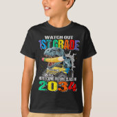 T-shirt Surveillez 1ère année Je viens Future Class 2034 (Devant)