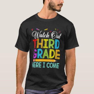 T-shirt Surveillez L'Équipage De 3E Année De Retour Au Pre