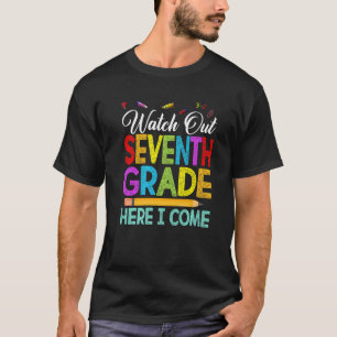 T-shirt Surveillez L'Équipage De 7E Année De Retour Au Pre