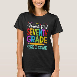 T-shirt Surveillez L'Équipage De 7E Année De Retour Au Pre