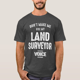 T-shirt Surveyeur foncier ou profession d'employé d'annive