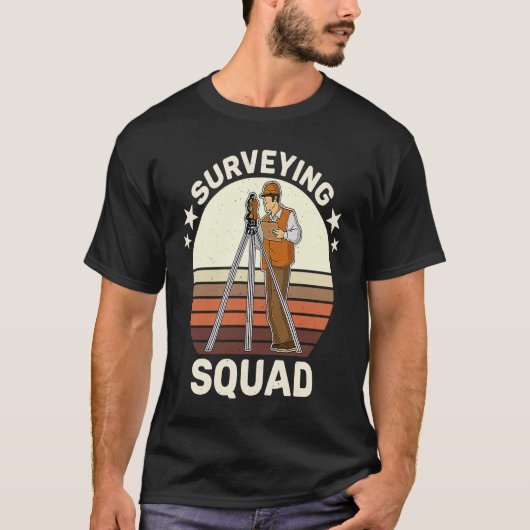 T-shirt Surveyor geodesy surveying engineer theodolite pro (Devant)