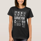 T-shirt Surveyor Multi Tasking Problem Solving Hard Workin (Devant)