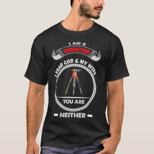 T-shirt Surveyton don Land Survey peur Dieu Ma femme