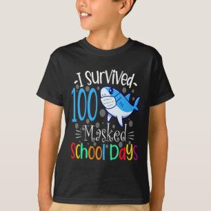 T-shirt Survie 100 journées scolaires masquées 2021 Profes